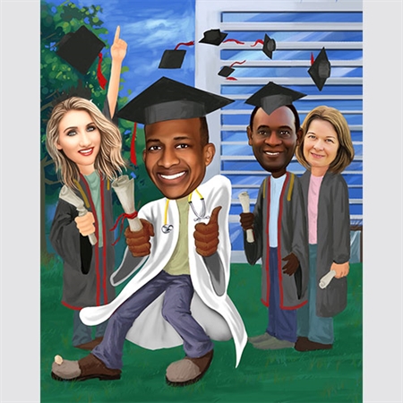 Graduation Caricature from Photos - myDaVinci